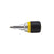 Klein Tools 32593 Multi-Bit Ratcheting Screwdriver, 6-in-1, Stubby, Ph, Sl, Nut Bits