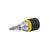 Klein Tools 32593 Multi-Bit Ratcheting Screwdriver, 6-in-1, Stubby, Ph, Sl, Nut Bits