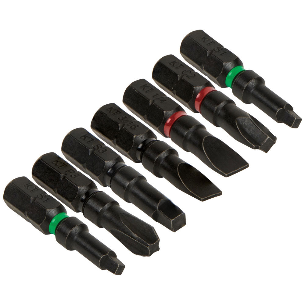 Klein Tools 32796 Pro Impact Power Bits, Assorted 7-Pack