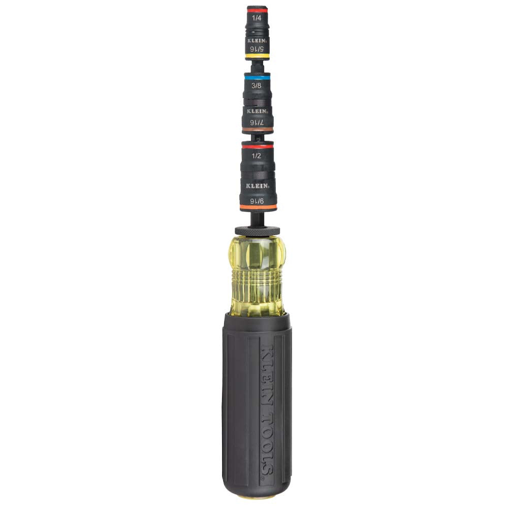 Klein 32910 7-in-1 Impact Rated Flip Socket Set with Handle