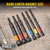 Klein 32930 Magnetic Color-Coded Power Nut Setters, 6-Piece Set
