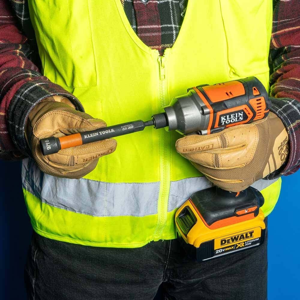 Klein 32930 Magnetic Color-Coded Power Nut Setters, 6-Piece Set