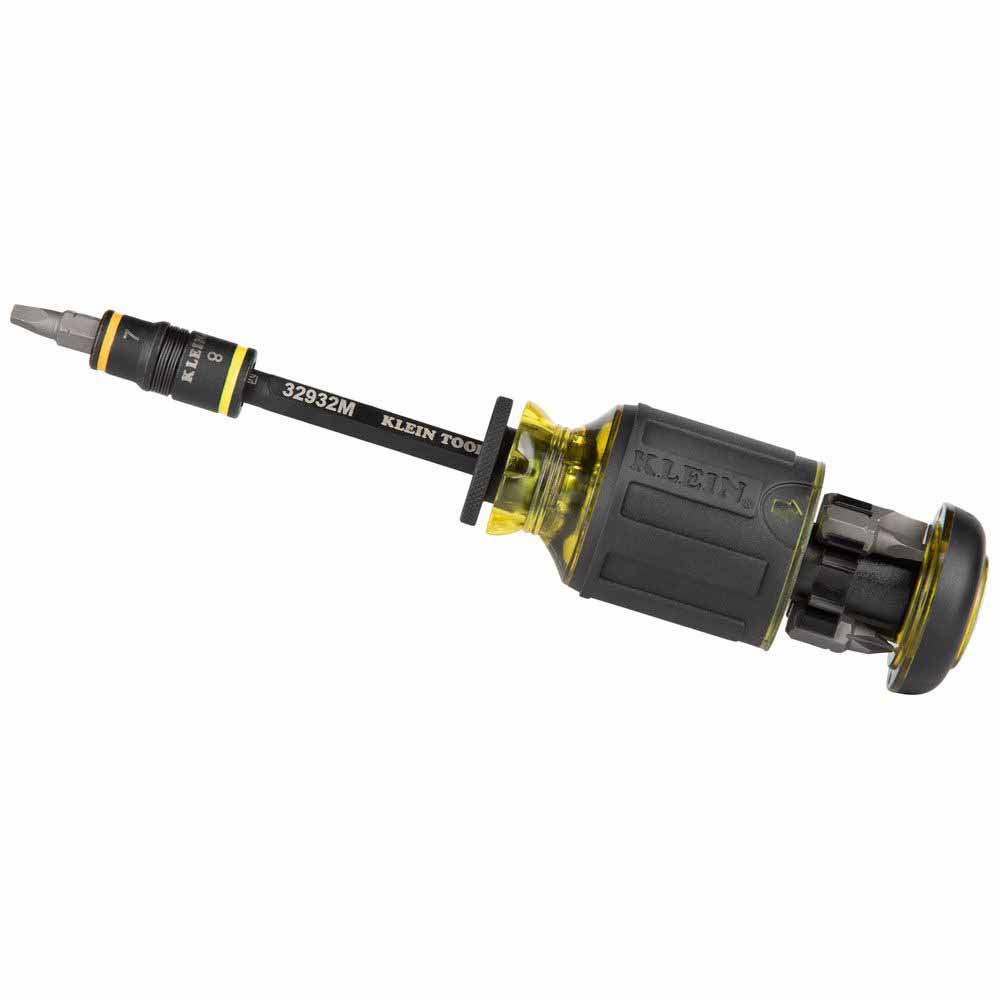 Klein Tools 32932M 4-in-1 Impact Rated Flip Socket Set, Metric