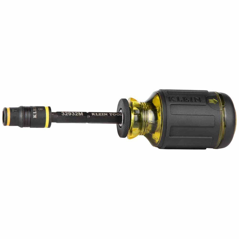 Klein Tools 32932M 4-in-1 Impact Rated Flip Socket Set, Metric