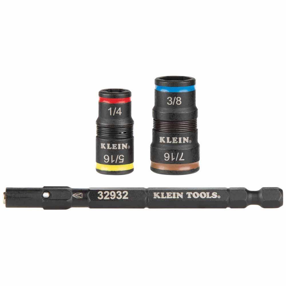 Klein Tools 32944 Flip Socket Hex Shaft Replacement Parts, 4-Pack
