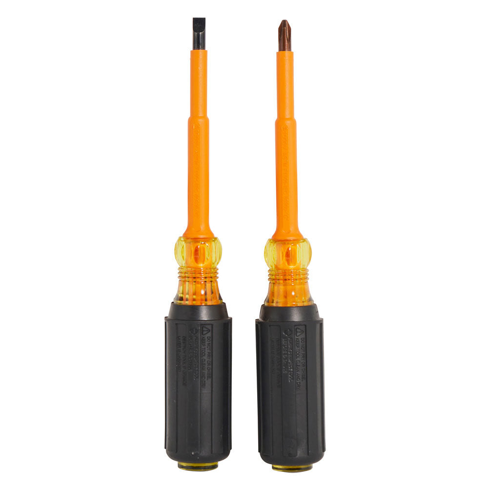 Klein 33532-INS Insulated Screwdriver Set, Slotted and Phillips, 2-Piece