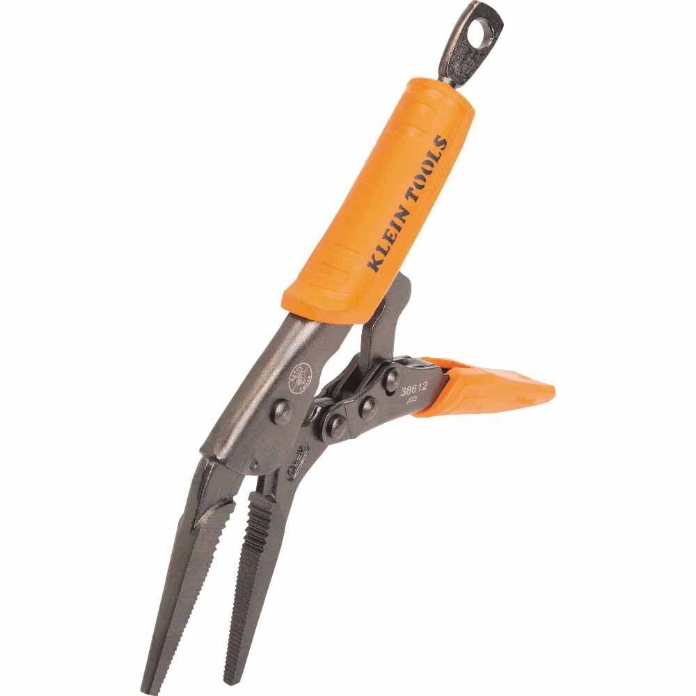 Klein 38612 Long Nose Locking Pliers, 9"