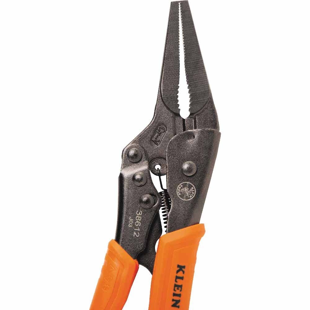 Klein 38612 Long Nose Locking Pliers, 9"