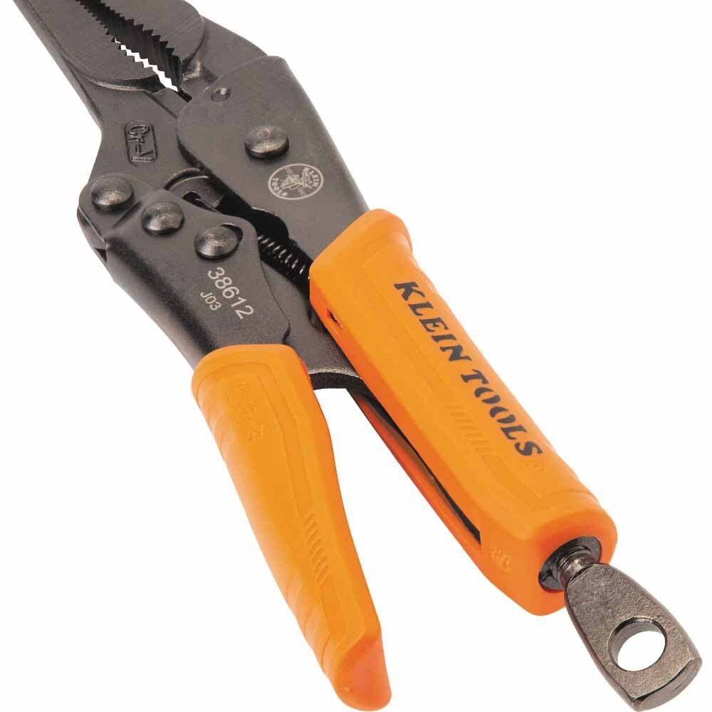 Klein 38612 Long Nose Locking Pliers, 9"