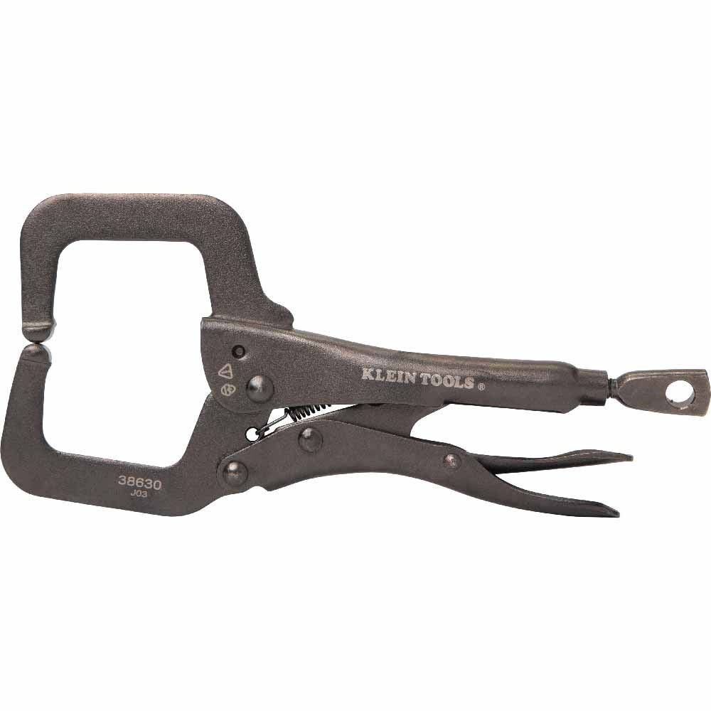 Klein 38630 C-Clamp Locking Pliers With Standard Jaws, 6"