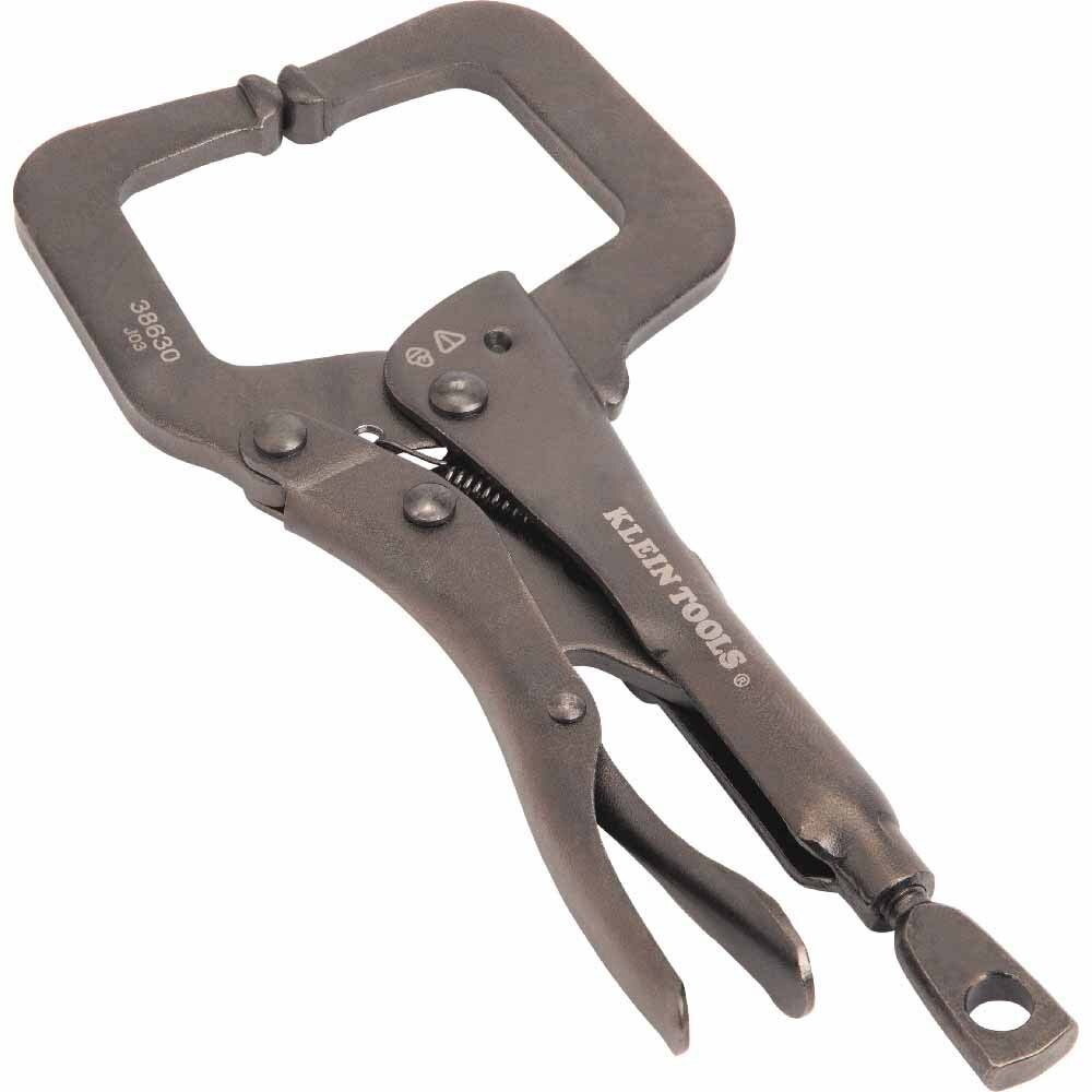 Klein 38630 C-Clamp Locking Pliers With Standard Jaws, 6"