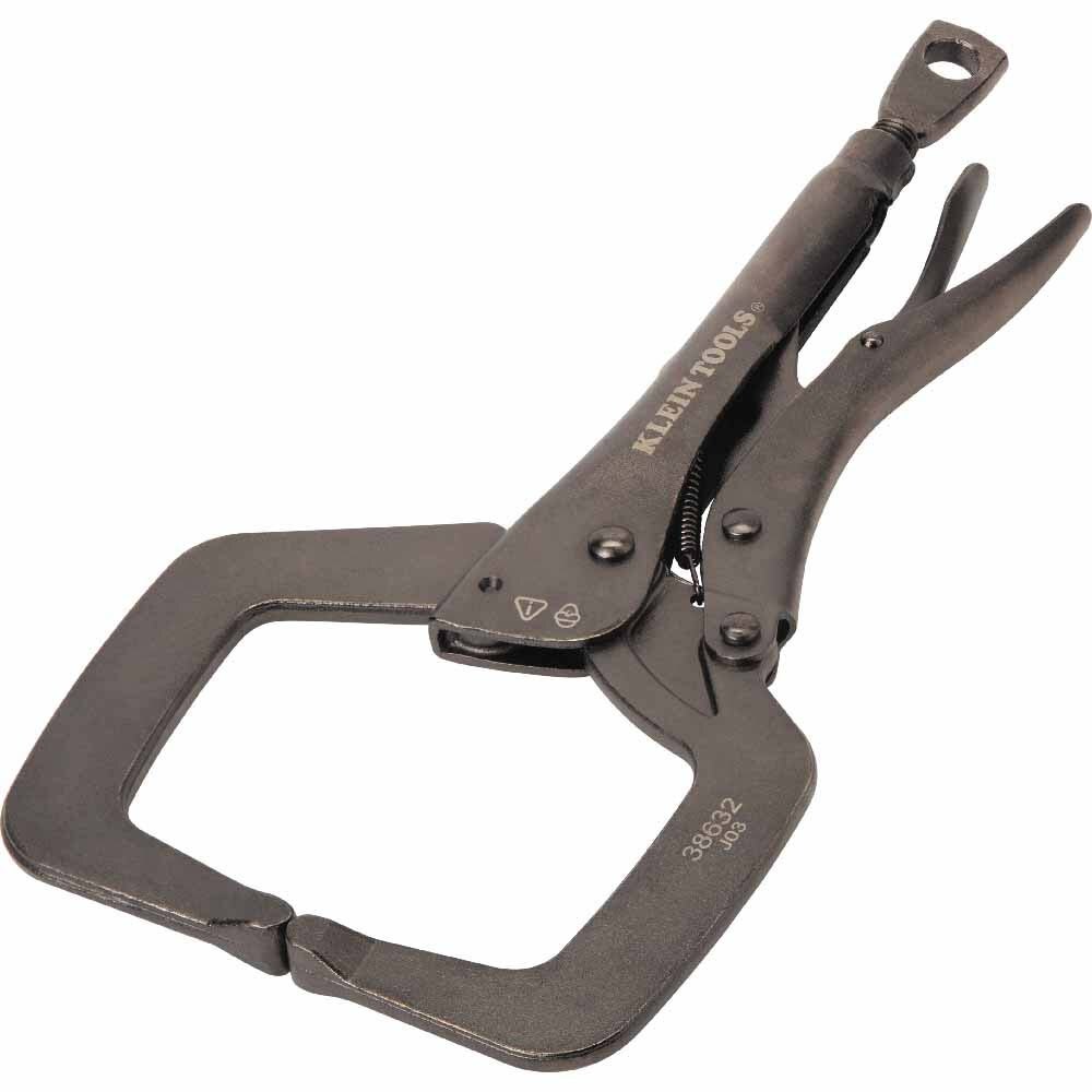 Klein 38632 C-Clamp Locking Pliers With Standard Jaws, 11"