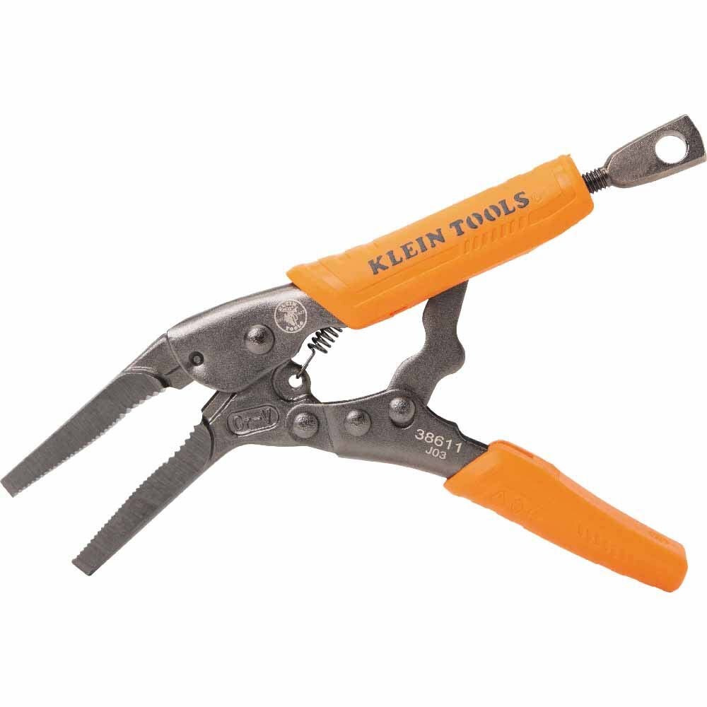 Klein 38663 Locking Pliers Set, Curved Jaw 10", Long Nose 6", 2-Piece