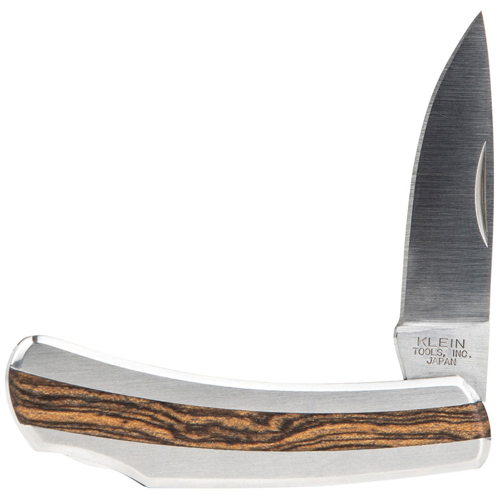 Klein Tools 44033 Stainless Steel Pocket Knife, 2-1/4&quot; Drop Point Blade