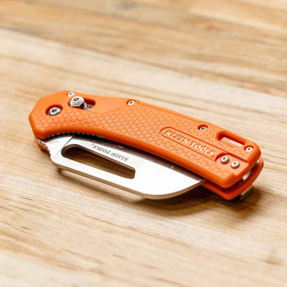 Klein 44056 Pocket Knife, Cable Skinning, Hawkbill Blade