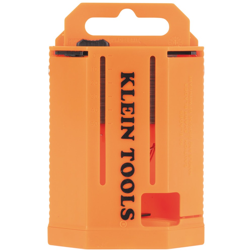 Klein 44127 Utility Hook Blade Dispenser with 50-Pack of Blades