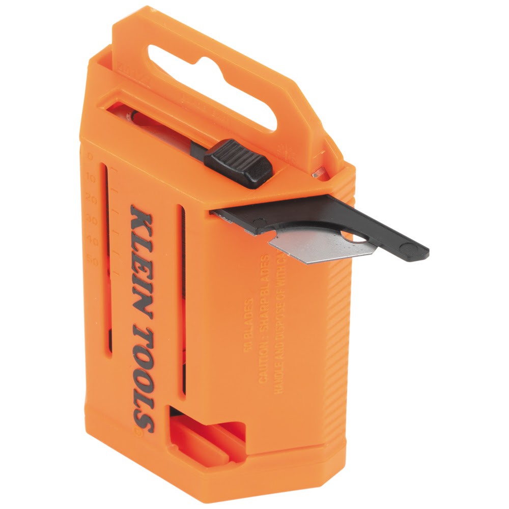 Klein 44127 Utility Hook Blade Dispenser with 50-Pack of Blades