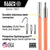 Klein 50103 Lo-Flex Glow Fish Rod, 10-Foot
