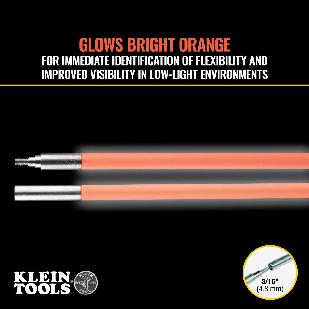 Klein 50103 Lo-Flex Glow Fish Rod, 10-Foot