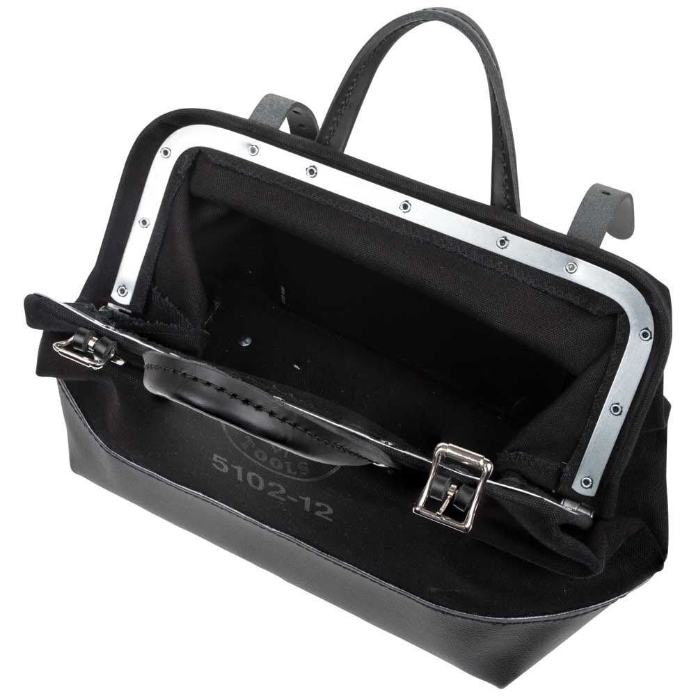 Klein 510212BLK Tool Bag, Black Canvas, 12"