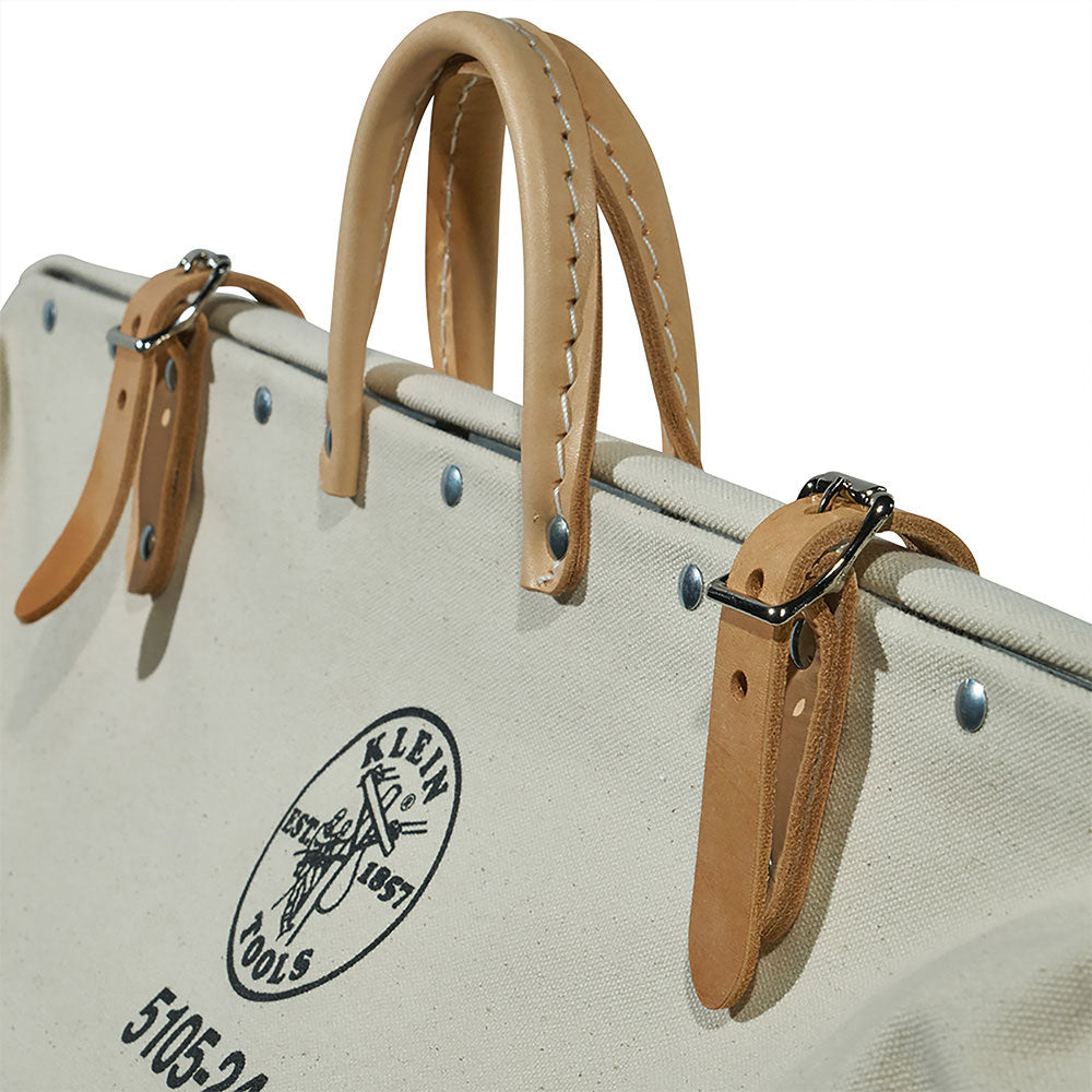 Klein Tools 5105-24 High-Bottom Canvas Tool Bag, 24"