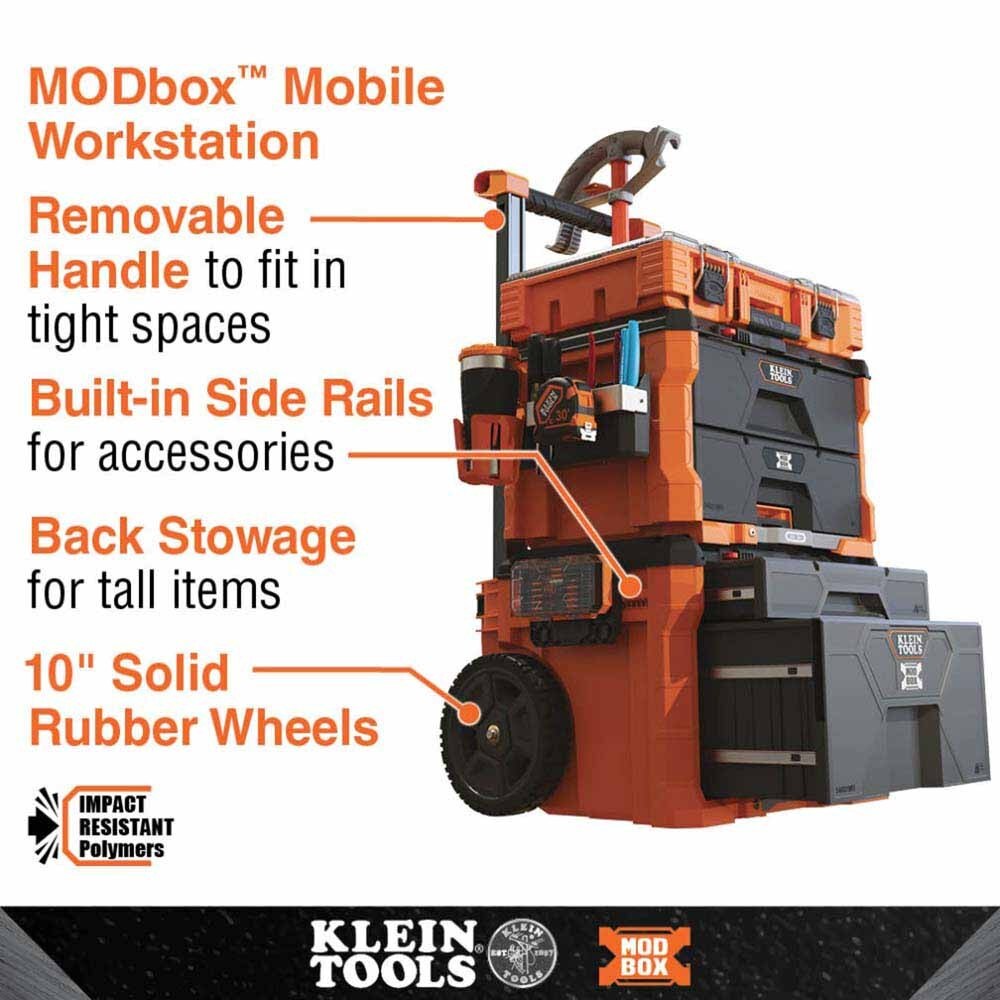 Klein 54801MB MODbox Two Drawer Rolling Tool Box