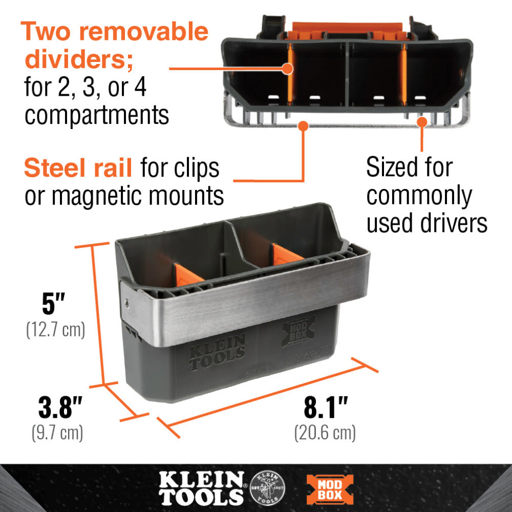 Klein 54814MB MODbox Tool Carrier Rail Attachment
