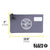 Klein 55578 Zipper Bag with Divider, Canvas Tool Pouch, 7", Gray