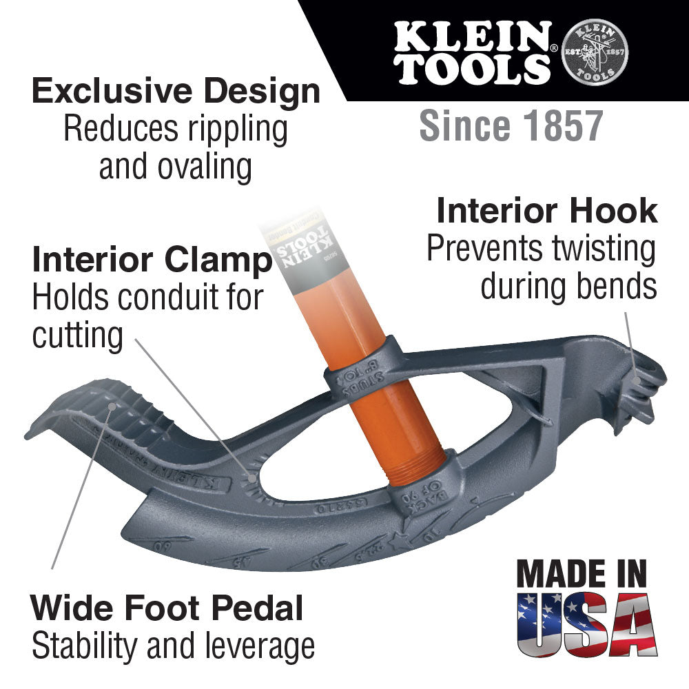 Klein Tools 56211 Conduit Bender Head, Iron, 1-1/4"
