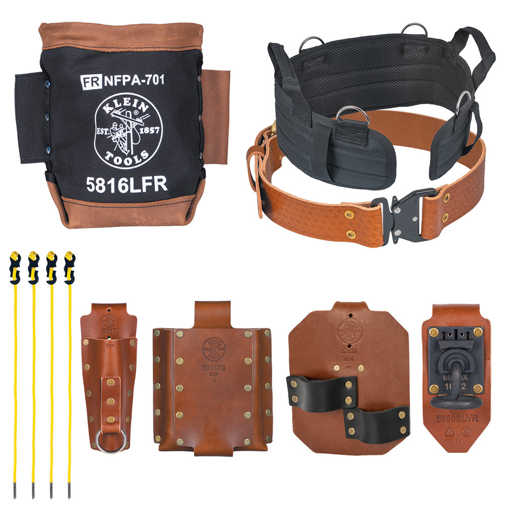 Klein 5800IWBXL Ironworker Complete Toolbelt System, Extra Large