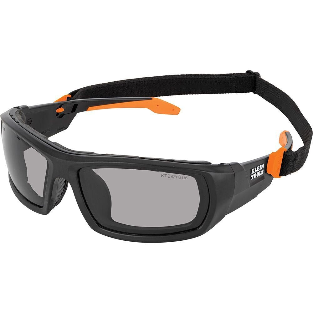 Klein 60471 Professional Full-Frame Gasket Safety Glasses, Gray Lens