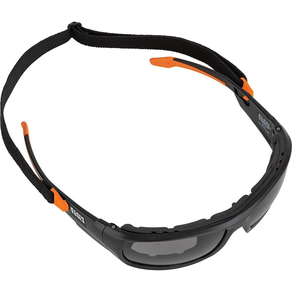 Klein 60471 Professional Full-Frame Gasket Safety Glasses, Gray Lens
