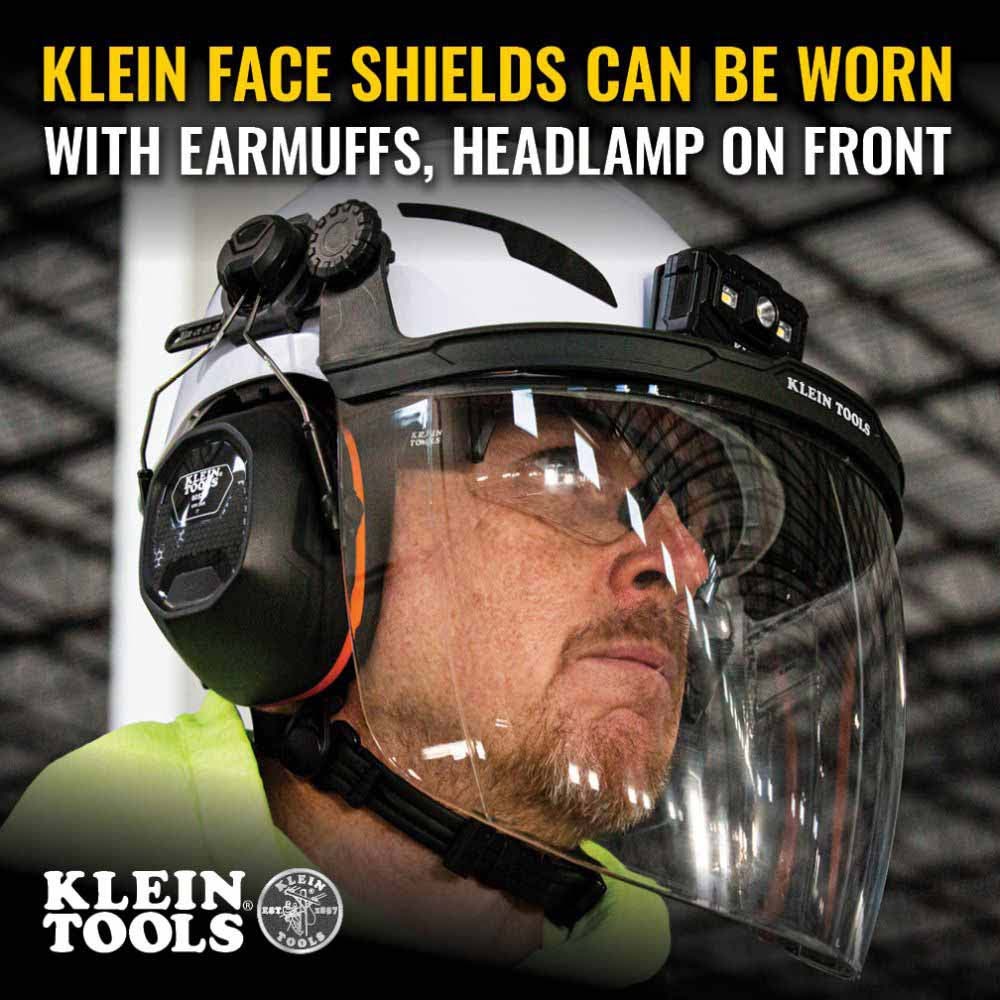 Klein Tools 60477 Replacement Face Shield Lens, Cap Style, Gray Tint