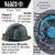 Klein 60512 Klein Carbon Fiber Full Brim Hard Hat with Headlamp, Titan