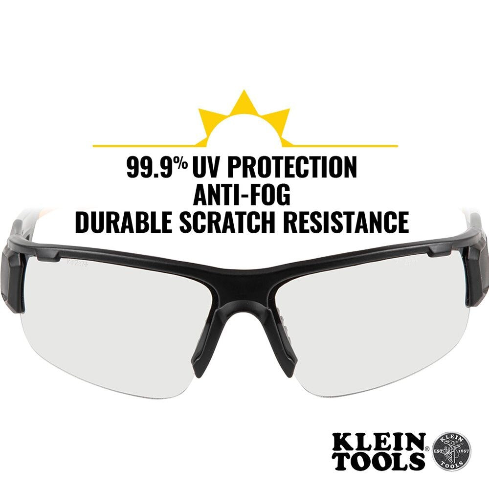 Klein 60536 Professional Safety Glasses, Indoor/Outdoor Lens