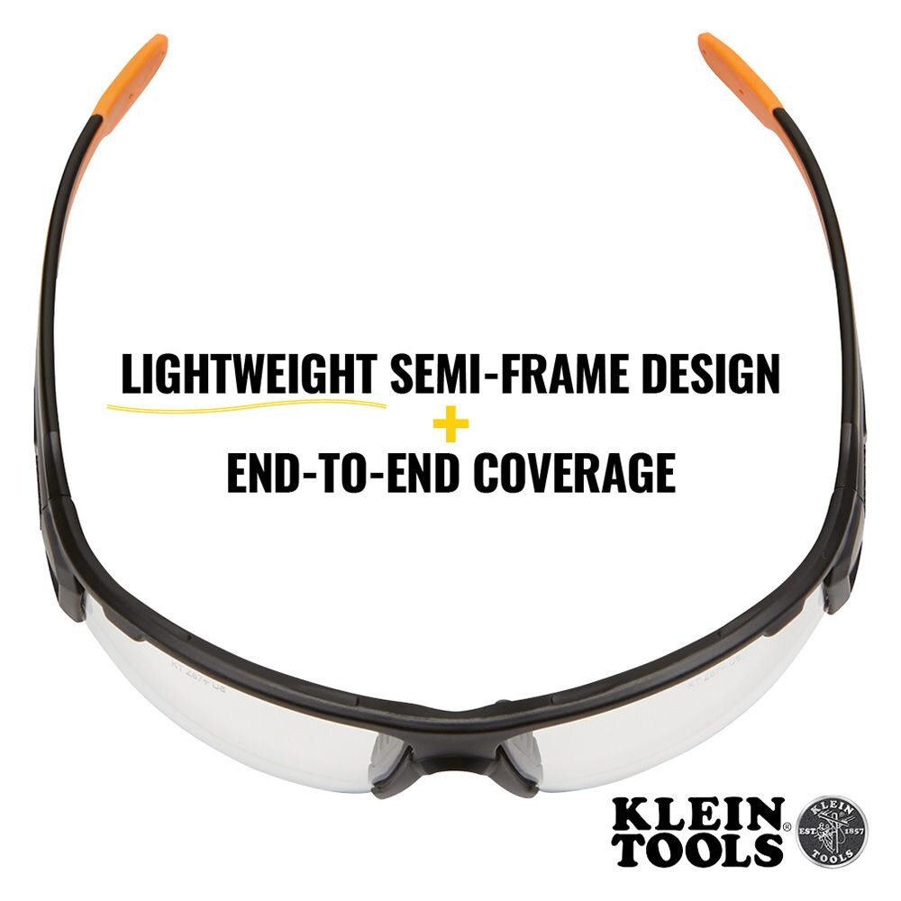 Klein 60536 Professional Safety Glasses, Indoor/Outdoor Lens