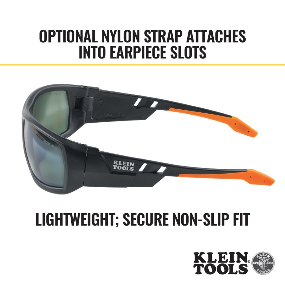 Klein 60539 Professional Safety Glasses, Full Frame, Polarized Lens