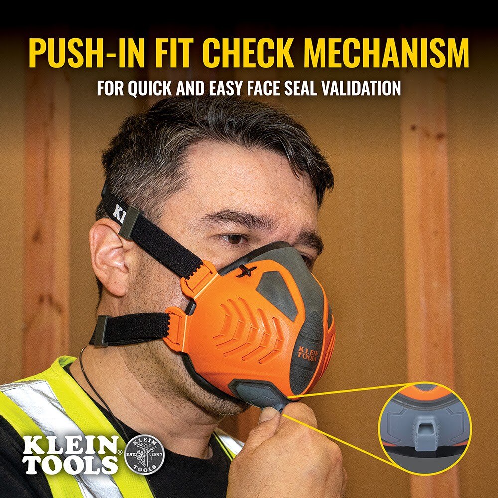 Klein 60553 P100 Half-Mask Respirator, S/M