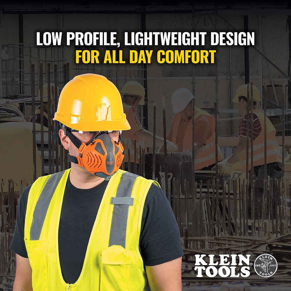 Klein 60553 P100 Half-Mask Respirator, S/M