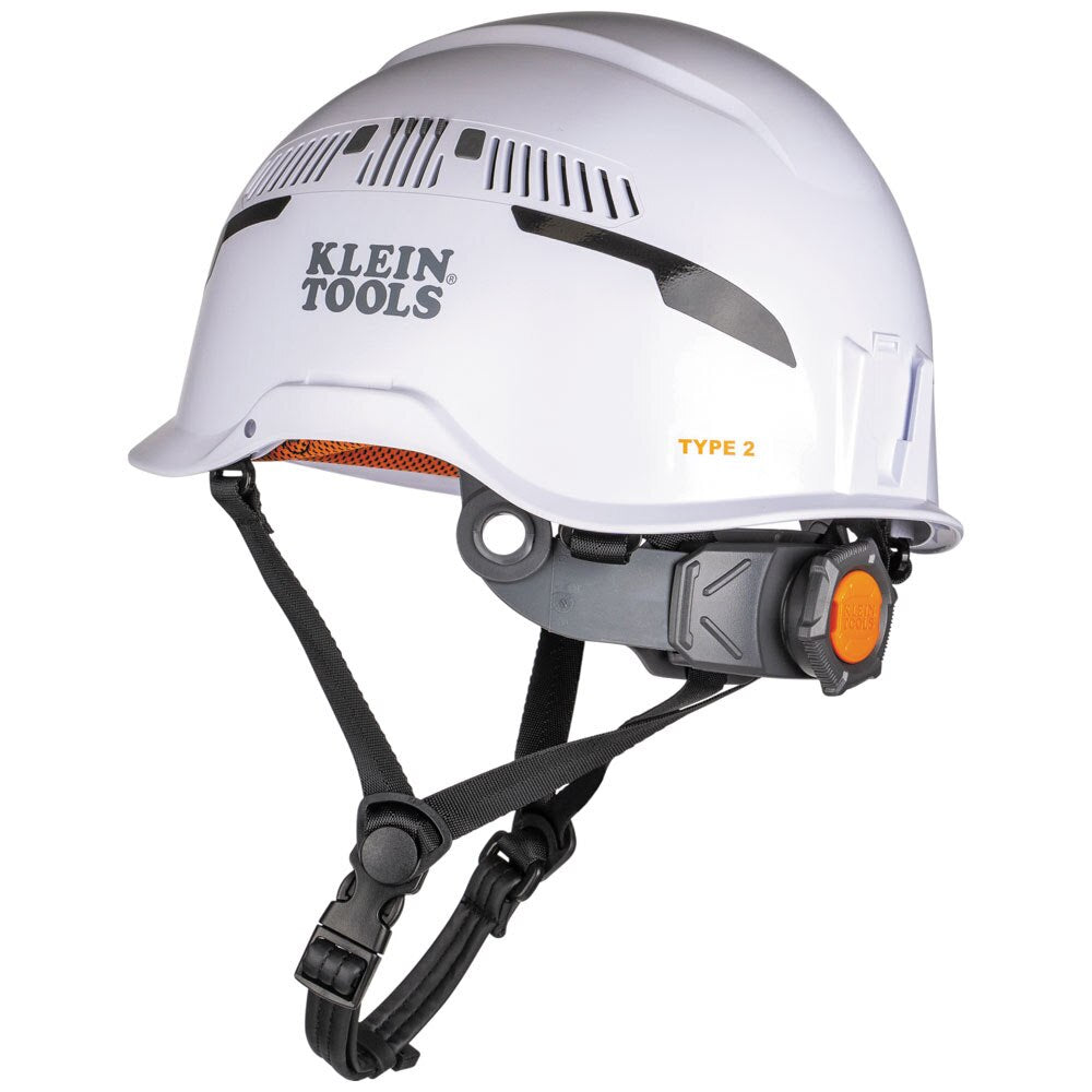 Klein 60565 Safety Helmet, Type-2, Vented Class C, White