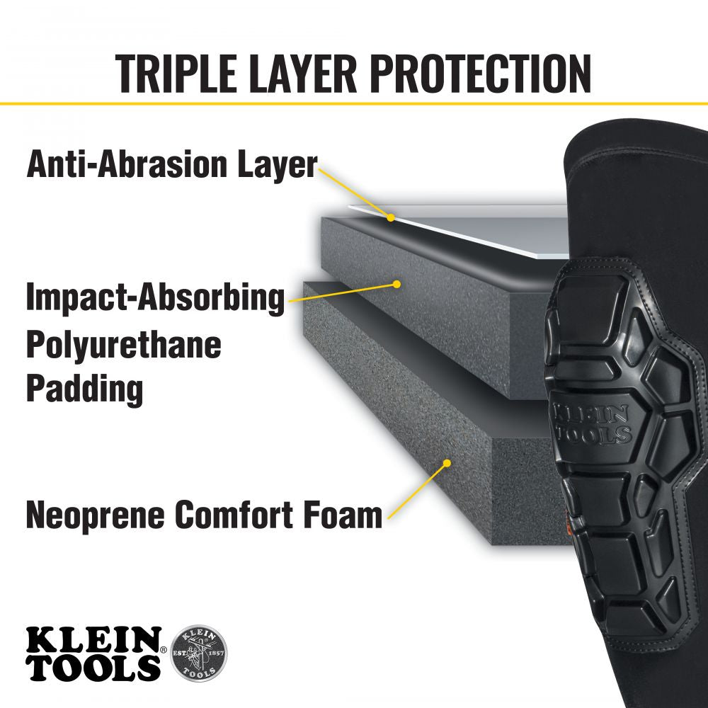 Klein 60611 Heavy Duty Knee Pad Sleeves, L/XL