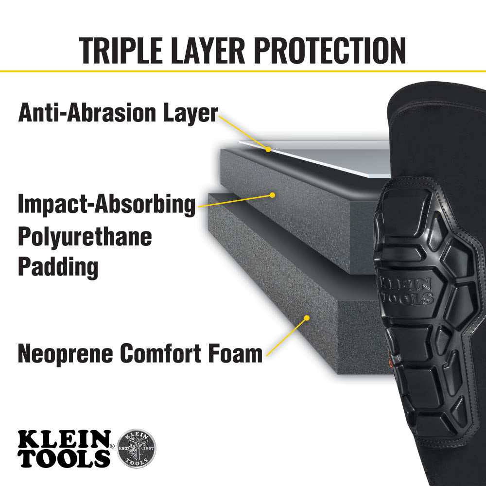 Klein 60615 Heavy Duty Knee Pad Sleeves, S/M