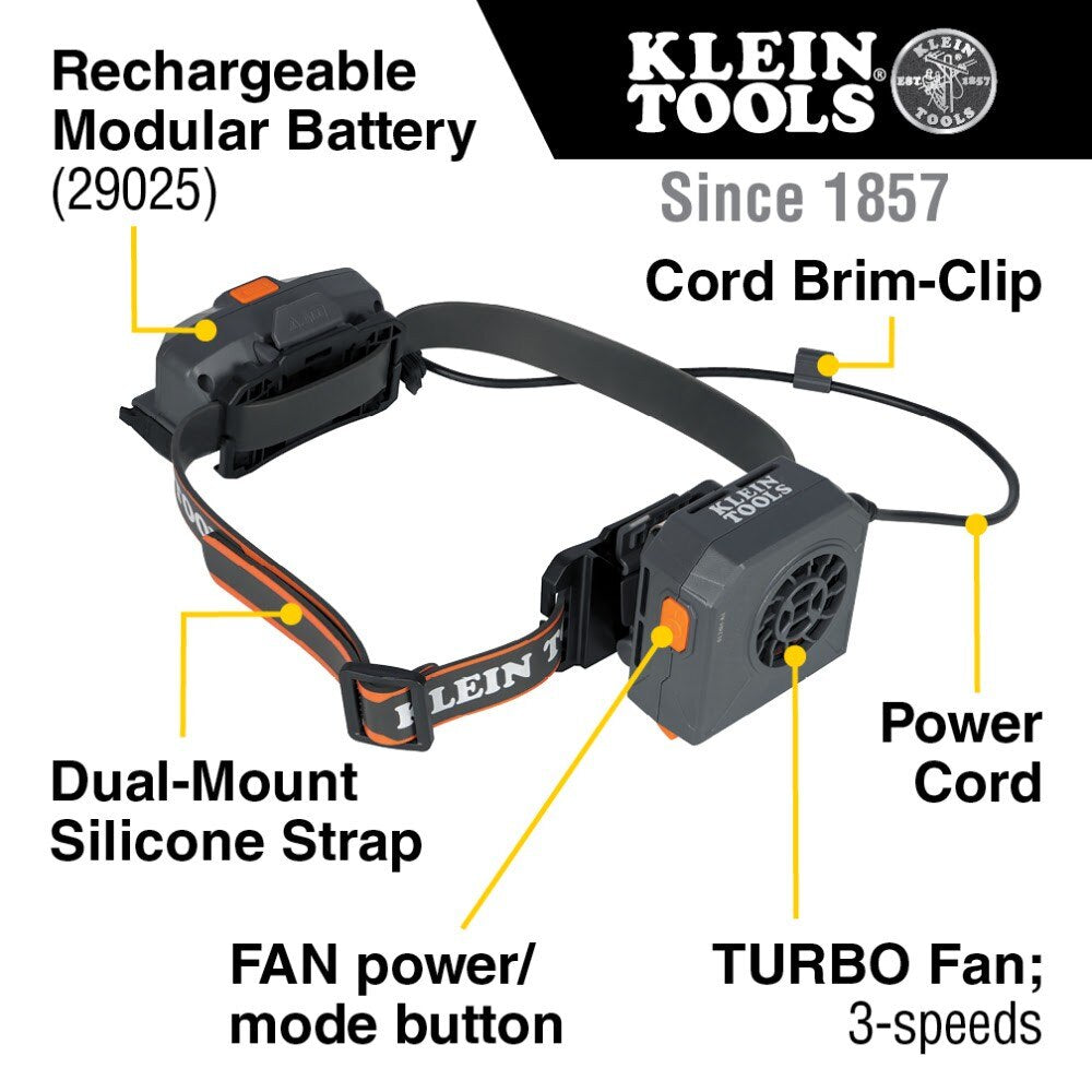 Klein 60821 Hard Hat Turbo Fan