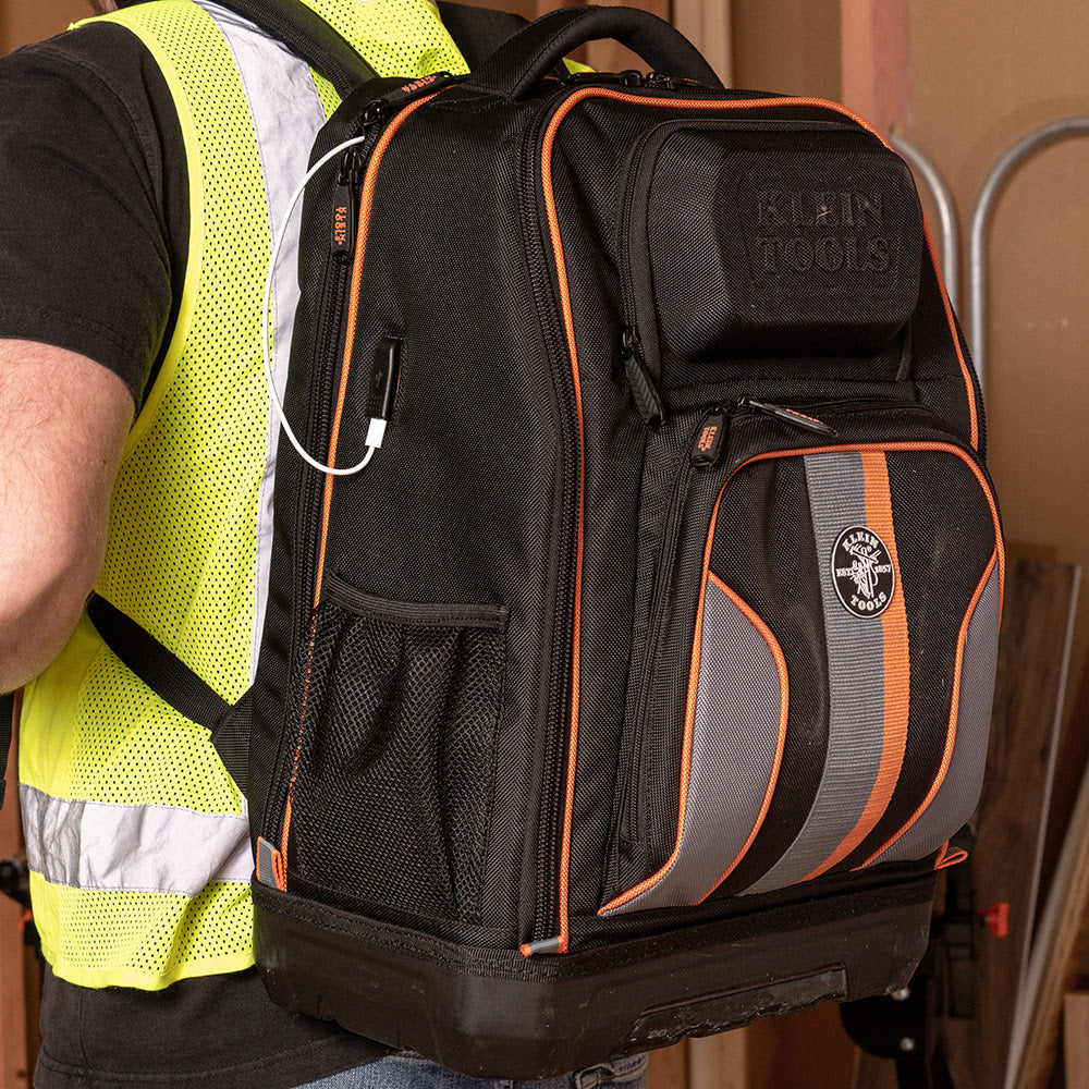 Klein 62805BPTECH Tradesman Pro XL Tech Tool Bag Backpack, 28 Pockets