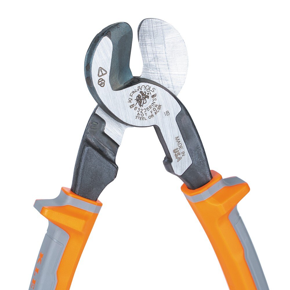 Klein 63225RINS Cable Cutter, Insulated, High-Leverage, 9"