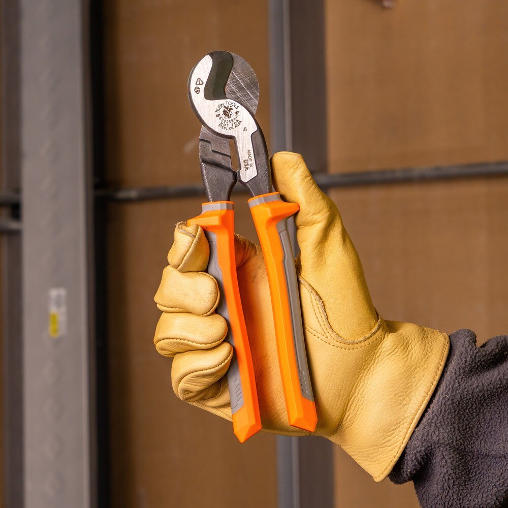 Klein 63225RINS Cable Cutter, Insulated, High-Leverage, 9"
