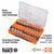 Klein 65233HEX Knurled Hex Bit Socket Set, SAE and Metric, 33-Piece