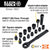 Klein Tools 65400 KNECT 8-1/2" Drive Impact-Rated Pass Through Socket Set, 15-Piece
