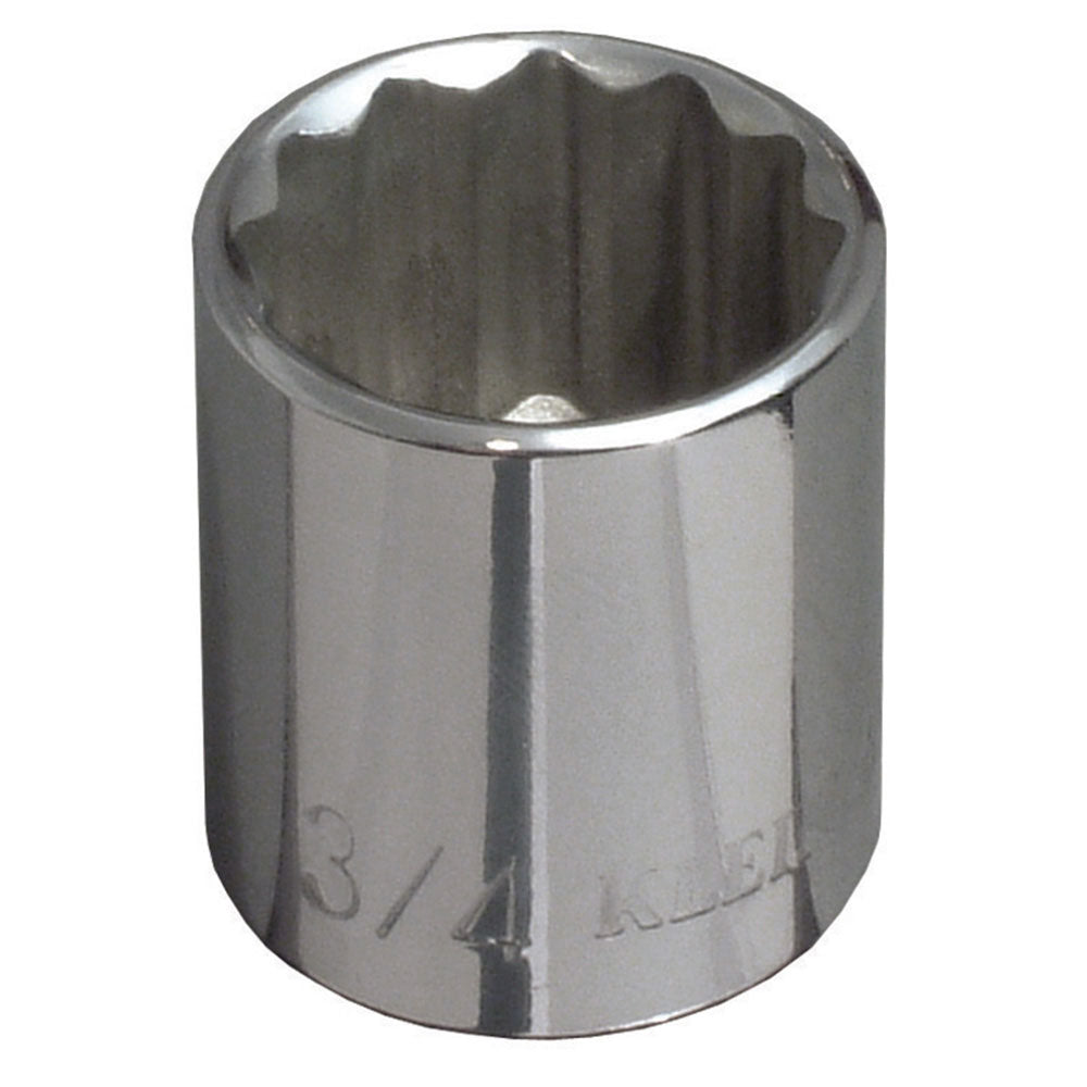 Klein Tools 65706 3/4" Standard 12-Point Socket, 3/8" Drive