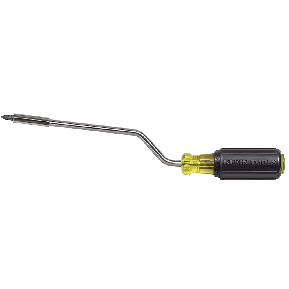 Klein Tools 67100 Multi-Bit Screwdriver, 2-in-1 Rapi-Drive Phillips and Slotted Bits